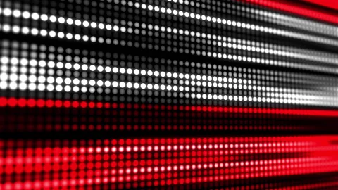 Grid glowing pixel dots. Effect of movement festive illumination lines. Stock Footage 245983280