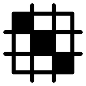 Grid glyph icon vector illustration isolated on white background 스톡 일러스트