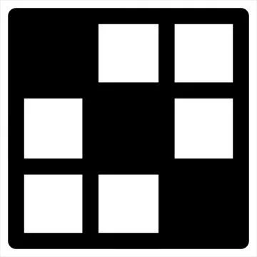Grid glyph icon vector illustration isolated on white background Stock Illustration