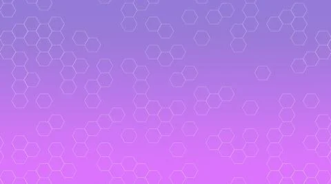 Grid of honeycombs on a colored gradient background. Digital network bright Stock Illustration