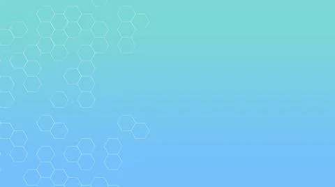 Grid of honeycombs on a colored gradient background. Digital network bright 스톡 일러스트