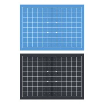 Grid hud futuristic interface. Digital grid screen interface display Stock Illustration