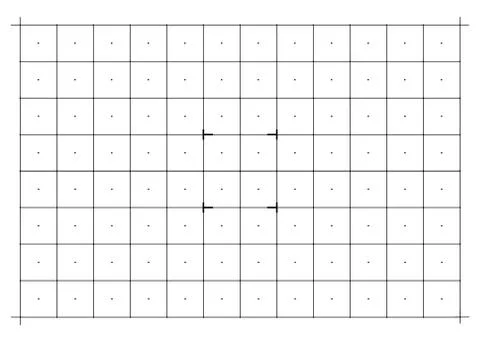 Grid hud futuristic interface. Digital grid screen interface display Illustrazione stock