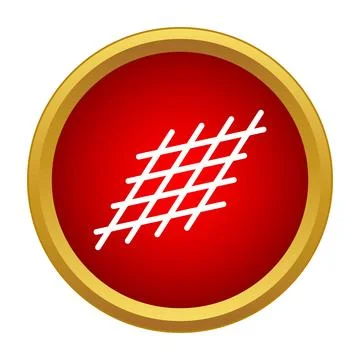 Grid icon representing confinement, restriction, and security Illustrazione stock