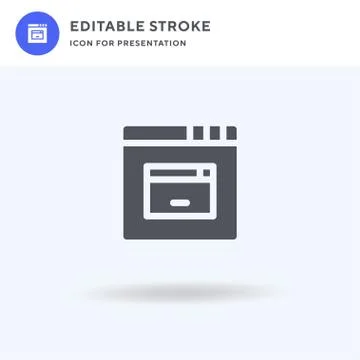 Grid icon vector, filled flat sign, solid pictogram isolated on white, logo i Illustrazione stock