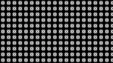 Grid of Imploding Rings Insects Mask Matte Stockbeeldmateriaal 140906824