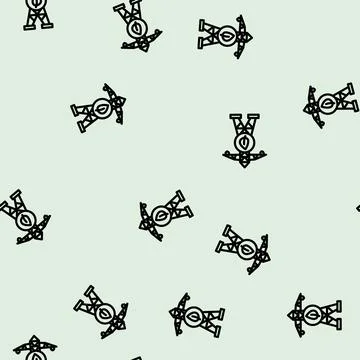 Grid innovation electric line vector seamless pattern Stock Illustration