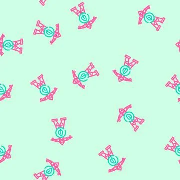 Grid innovation electric vector seamless pattern 스톡 일러스트