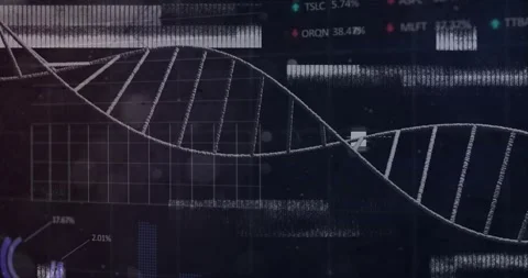 Grid interface loading, helix emerging and rotating while marker sliding Stock Footage 316624866