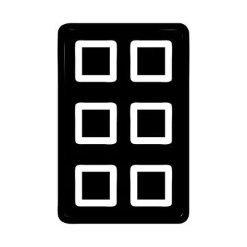 Grid layout icon. Concept of organization, structure, and interface design. Stock Illustration
