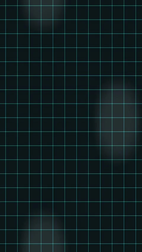 Grid of light blue lines and circular lights on dark background Stock Footage 329291411