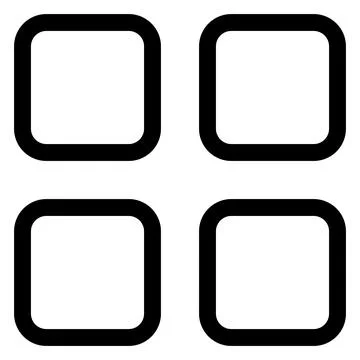 Grid line icon vector illustration isolated on white background Stock Illustration