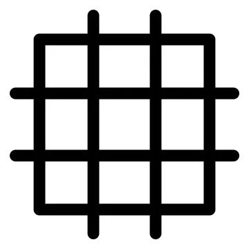 Grid line icon vector illustration isolated on white background Stockillustratie