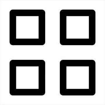 Grid line icon vector illustration isolated on white background Stock Illustration