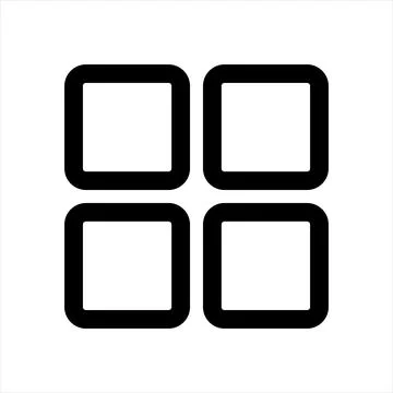 Grid line icon vector illustration isolated on white background Stock Illustration