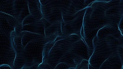 Grid line wave motion background | Stock Video | Pond5