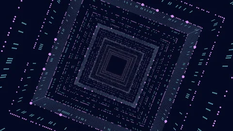 Grid of lines and dots versatile pattern for web design Stock Footage 253963277