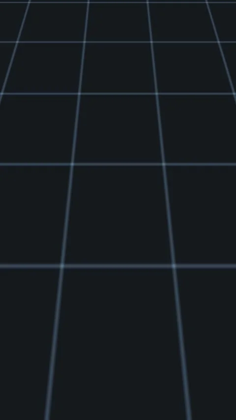 Grid lines intersect on black, forming layered depth Stock Footage 329290879