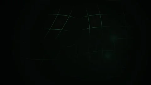 Grid Lines Moving in Dark Abstract Digital Cyberspace Background for Tech Stock Footage 343725381