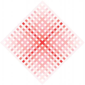 Grid lines or wicker patterns, red to white gradation, seamless of the square Illustrazione stock