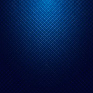 Grid lines pattern on dark blue background and texture with lighting effect. Illustrazione stock