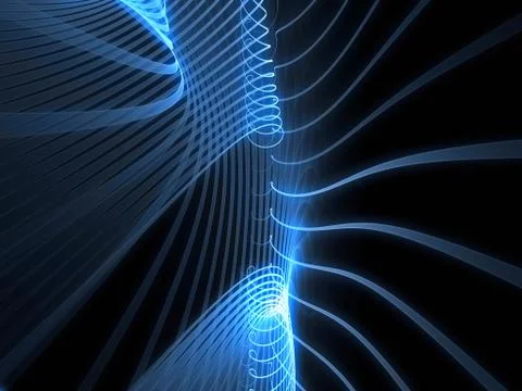 Grid Lines Propagation Illustrazione stock