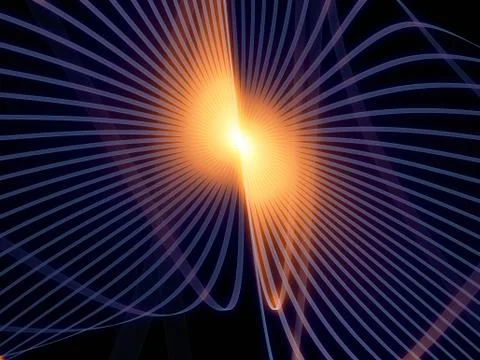 Grid Lines Propagation Stock Illustration