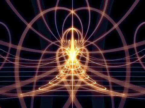 Grid Lines Visualization Stockillustratie