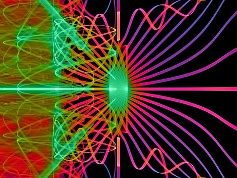 Grid Lines Visualization Illustrazione stock