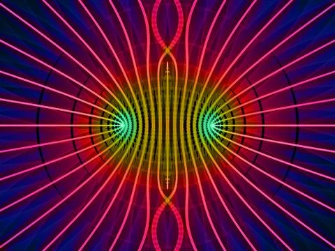 Grid Lines Visualization Stockillustratie