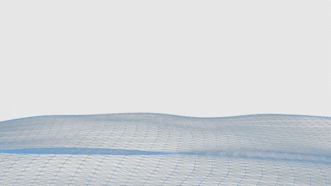 Grid lines wavy technology background Stock Footage 156585622