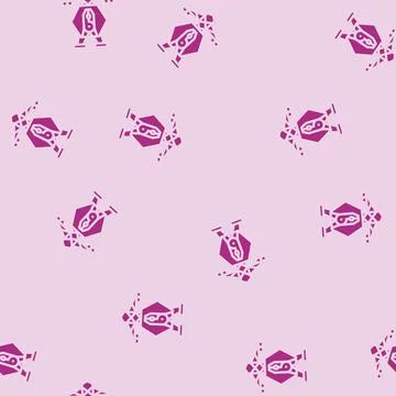 Grid maintenance electric glyph vector seamless pattern Stock Illustration