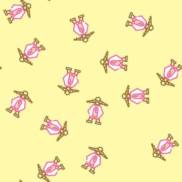 Grid maintenance electric vector seamless pattern 스톡 일러스트