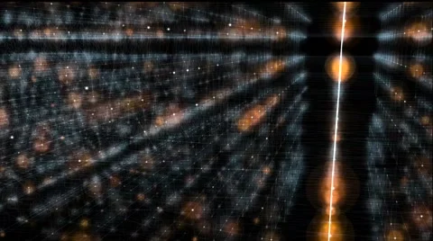 Grid Matrix Light Background Stock Footage 60977104