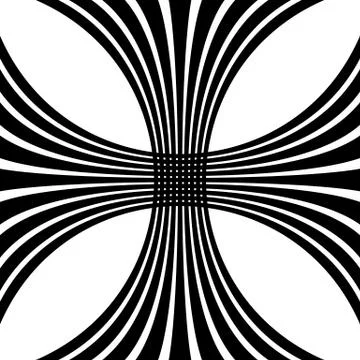 Grid, mesh distortion. Deformed intersecting lines. Geometric pattern / eleme イラスト素材