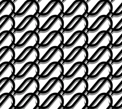 Grid, mesh with interlacing lines. Repeatable geometric pattern. Stock Illustration