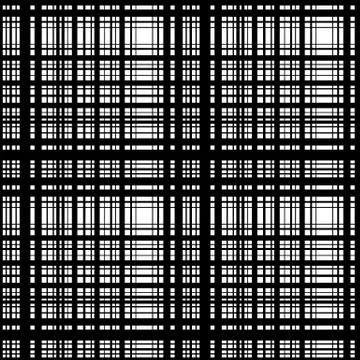 Grid, mesh of intersecting lines. Abstract monochrome background, seamlessly  Stock Illustration