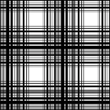 Grid, mesh of intersecting lines. Abstract monochrome background, seamlessly  Stock Illustration