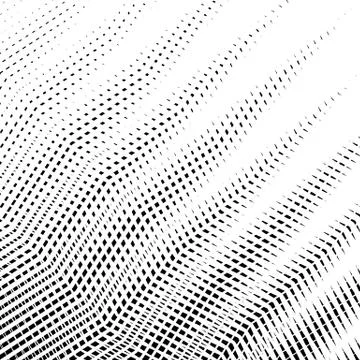 Grid, mesh, lines background. Geometric texture, pattern with halftone print Stock Illustration
