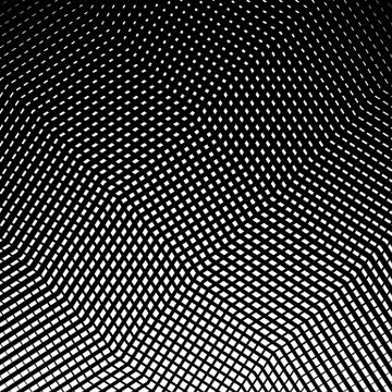 Grid, mesh, lines background. Geometric texture, pattern with halftone print Stock Illustration