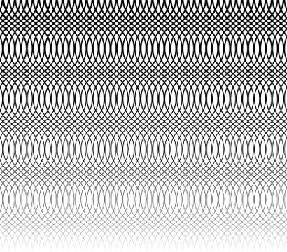 Grid, mesh monochrome abstract repeatable pattern with intersecting irregular Stock Illustration
