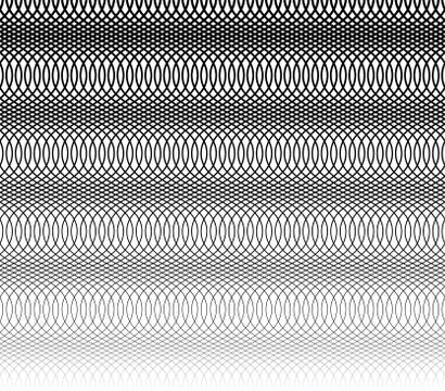 Grid, mesh monochrome abstract repeatable pattern with intersecting irregular Stock Illustration
