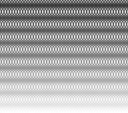 Grid, mesh monochrome abstract repeatable pattern with intersecting irregular Stock Illustration