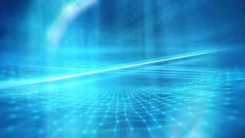 Grid Mesh Motion Plexus Connection Abstract Futuristic Motion Background Stock Footage 309596872