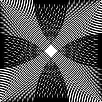 Grid, mesh pattern of circles with dynamic lines. Circular grid. Ilustración de archivo