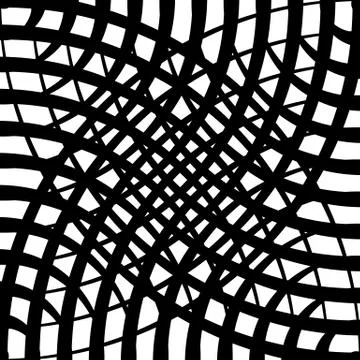 Grid, mesh pattern of circles with dynamic lines. Circular grid. イラスト素材