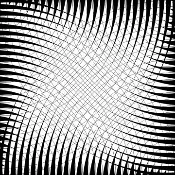 Grid, mesh pattern of circles with dynamic lines. Circular grid. Stock Illustration