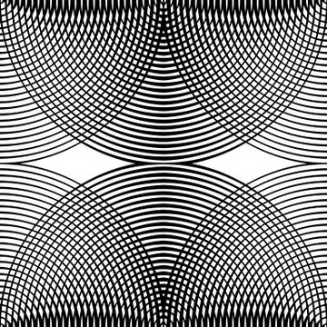 Grid, mesh pattern of circles with dynamic lines. Circular grid. 스톡 일러스트