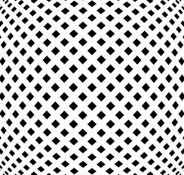 Grid, mesh pattern with distortion. Abstract geometric pattern. Illustrazione stock