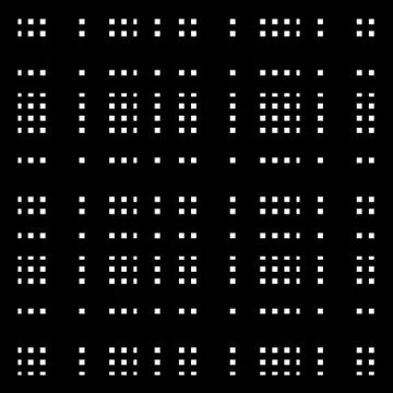 Grid, mesh pattern with irregular (asymmetric) thick lines Illustrazione stock